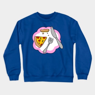 Pizza Dinner Plate Crewneck Sweatshirt